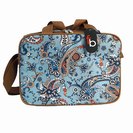 Termica Flap - Estampa Arabesco Azul Claro