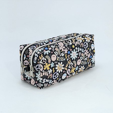 Estojo Duplo  - Estampa Floral