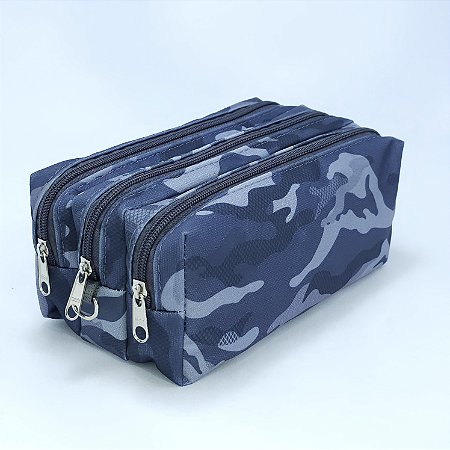 Estojo Triplo - Estampa Camuflado