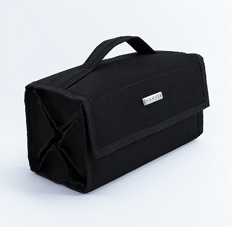 Necessaire Rocambole 4 Repartições Liso Preto