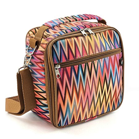 Bolsa Térmica Amora - Estampa ZigZag Colorido