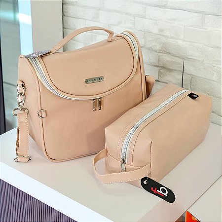 Bolsa Térmica Noah e Porta Shampoo - Cor Creme