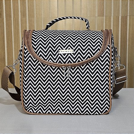 Bolsa Térmica Lancheira Compacta - Estampa zig Zag