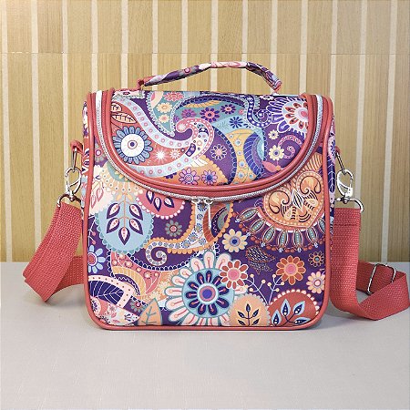 Bolsa Térmica Lancheira Compacta - Estampa Indiano