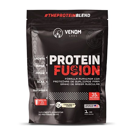 Whey Protein Fusion 1kg - Coockies & Cream - Venom Labs