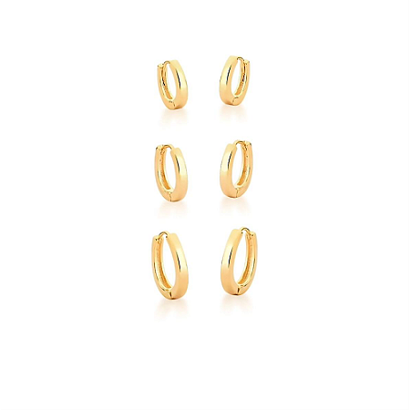 TRIO MINI ARGOLA OVAL