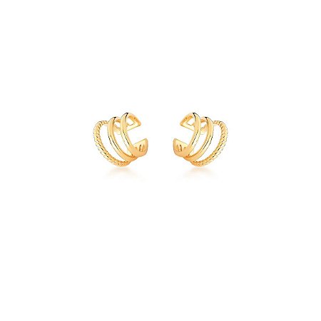 PIERCING DE ENCAIXE 3 COLUNAS OURO - INDIVIDUAL