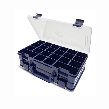 Estojo duplo 27,5x16x8,5- 44Hi - PESCA BRASIL