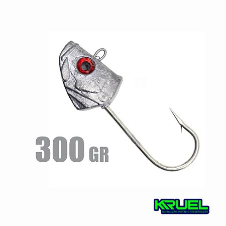 Anzol Jig Head - cabeça 300gr - Shadão - KRUEL
