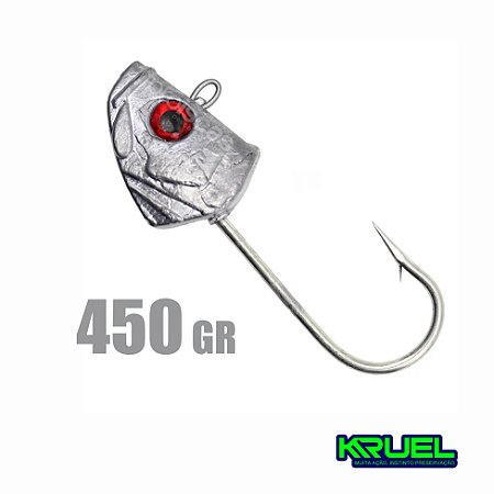 Anzol Jig Head - cabeça 450gr - Shadão - KRUEL