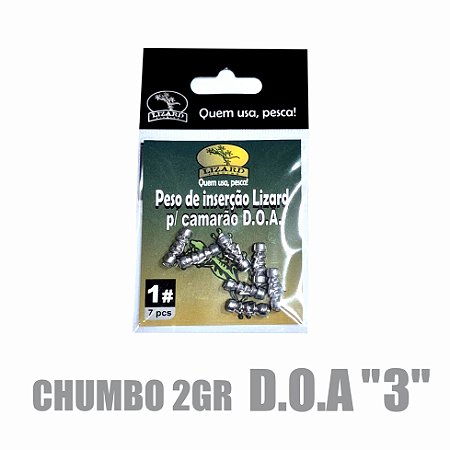 Chumbo 2gr - para camarão D.O.A "3"