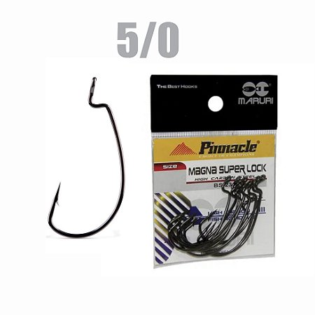Anzol Magna Super Lock - 5/0 - 10 Unid. - PINNACLE