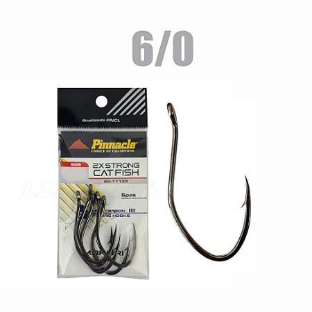 Anzol Strong Cat Fish 6/0 - 5 Unidades. - PINNACLE