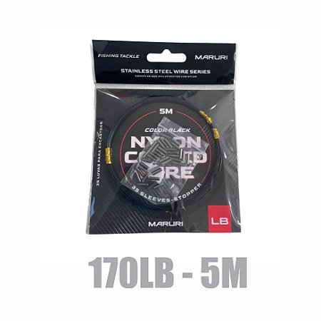 Cabo de Aço 170Lb - 5 m - color black - MARURI