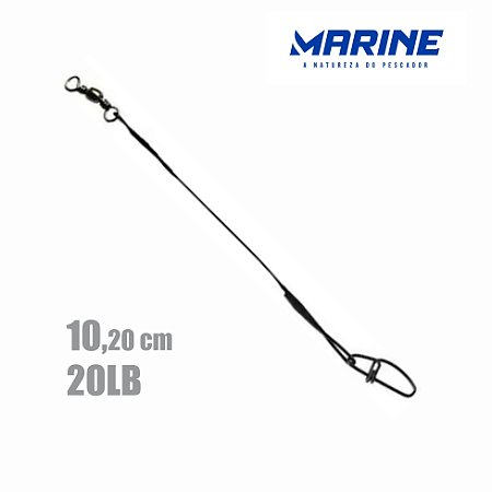 Líder de aço - 10 cm - 20Lbs - 1 Unidade. - MARINE