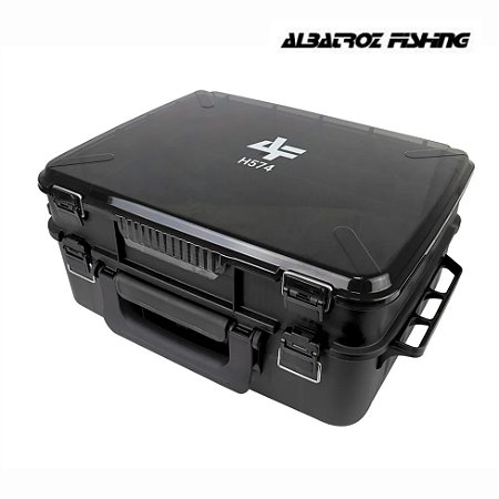 Caixa plastica Dupla - H574 Black - ALBATROZ