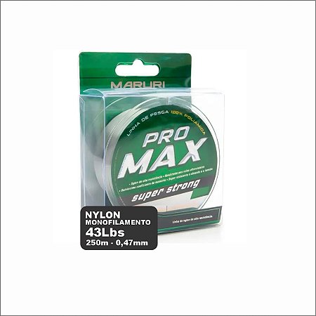 Linha monofilamento PRO MAX 43lb - 0.47mm - 250m