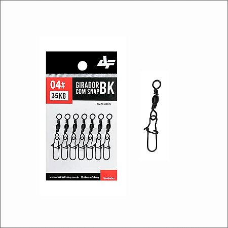 Girador com snap BK - 04# 35kg - 8 unidades - ALBATROZ