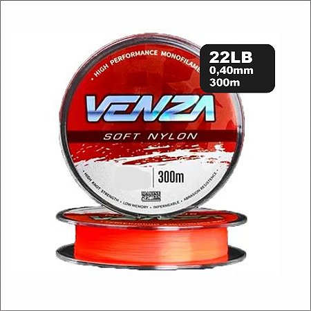 Linha Monofilamento Venza Soft - 0,40mm - 22lb - MARINE