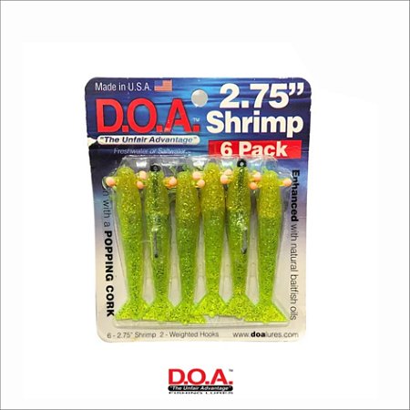 Camrão D.O.A 2.75 - Blister 6 unid. - Verde