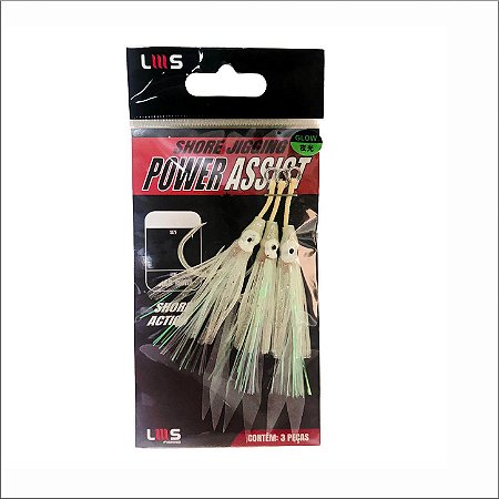 Assist Hook 3/0 - Lula glow - 3 unid. - Lumis