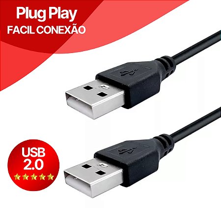 Cabo de Conexão USB 2.0 Macho X Macho