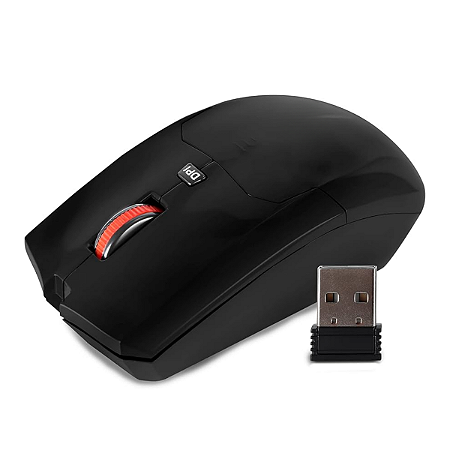 Mouse Sem Fio Básico USB 2.4G