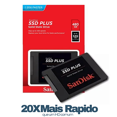 SSD Sandisk Solid State Drive Sata 3 480G 535ms Read Speed