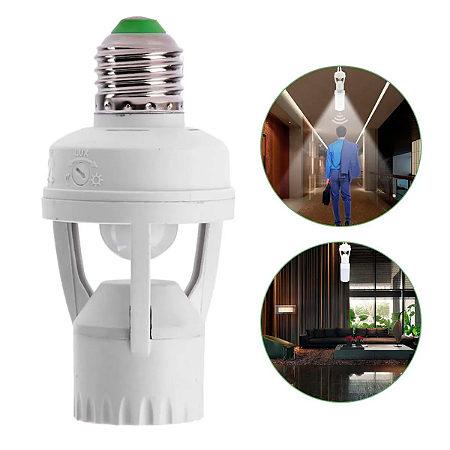 Sensor de Presença Para Lampada Bocal E27
