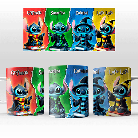 Caneca Personalizada - lilo stitch Harry Potter 325ml + Caixinha