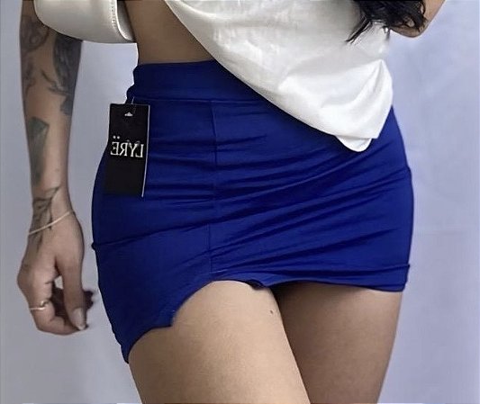 Saia shorts (azul)