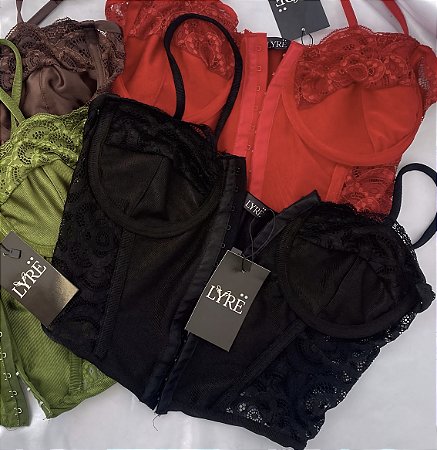 Corselet Mirela (preto)