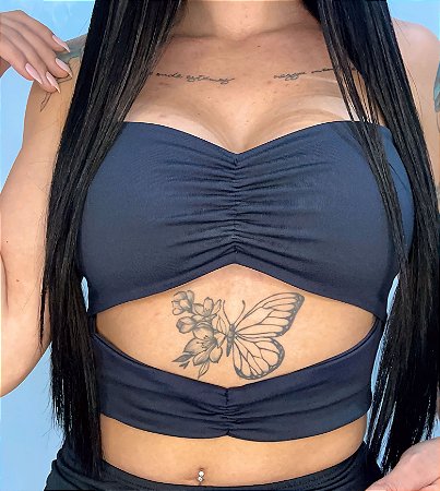 Cropped Duda (preto)