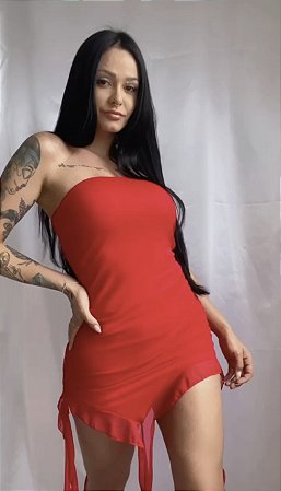 Vestido Lorena (vermelho)