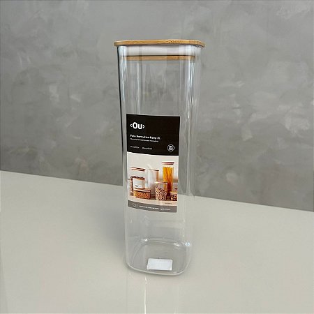 Pote Hermético para Mantimentos Bambu - 2L
