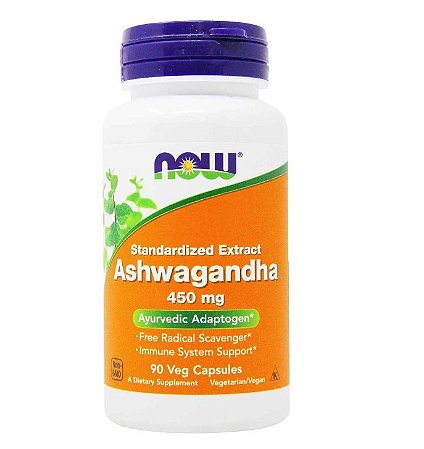 Ashwagandha 450 mg Now Foods 90 Caps Anti-stress