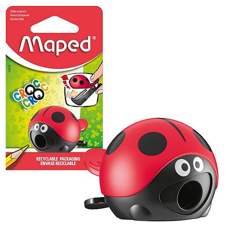 Apontador Croc Croc Easy - Baleia ou Joaninha - Com Depósito - Maped