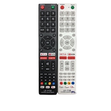 Controle Remoto Para Tv Universal Lcd/led Youtube Netflix - Lelong