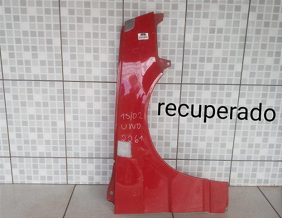 Paralama Lado Direito Fiat Uno 2010 2011 2012 /Recuperado