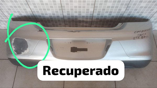 Parachoque Traseiro Chevrolet Onix  2012-2016/Recuperado