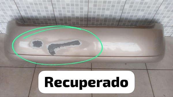Parachoque Traseiro Ford Fiesta 2003-2006/Recuperado
