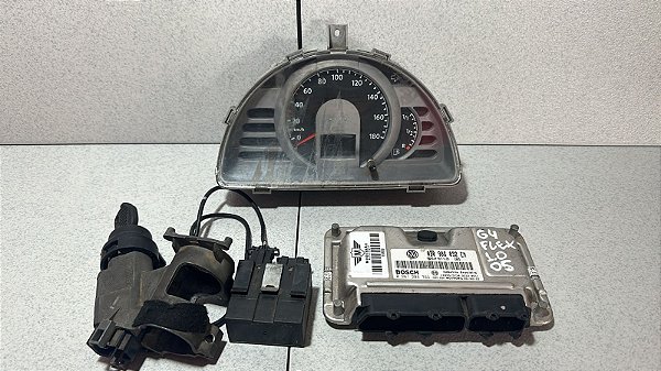 Kit Cod/ Modulo Injeção Chave Miolo Gol G4 1.0 Flex 2005