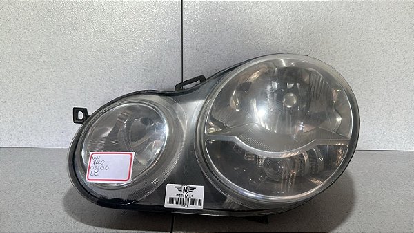 Farol Esquerdo Vw  Polo 2003 á 2006 Cromado Original