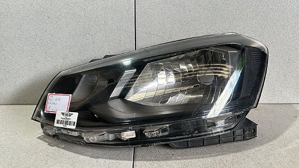 Farol Esquerdo Vw Gol G7 2017 a 2020 Máscara Negra