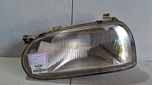 Farol Esquerdo Vw Golf  1994 a 1998 Foco Simples