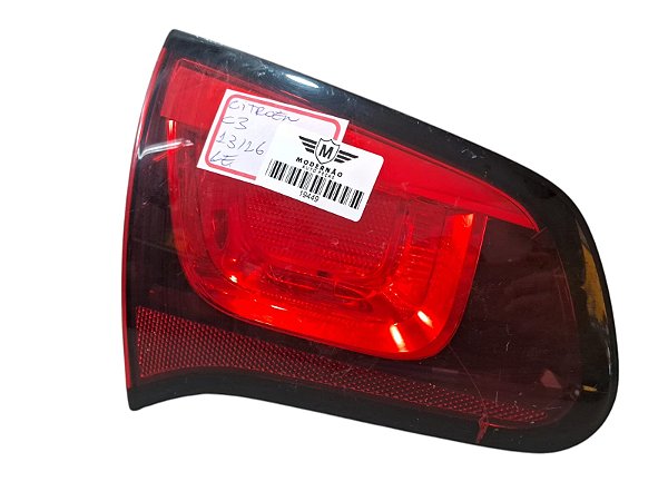 Lanterna Lado Esquerdo Citroen C3 2013 a 2016 Tampa