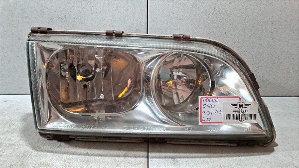 Farol  Lado Direito Volvo S-40 1999 a 2003