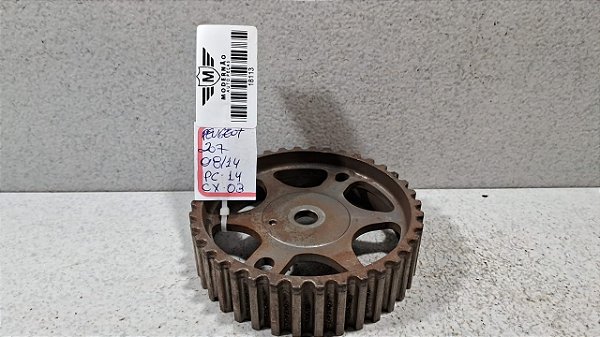 Polia Comando Valvula Peugeot 207 1.6 2008 a 2014 38 Dentes