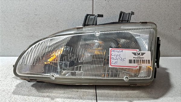 Farol Lado Esquerdo Honda Civic 1992 a 1995  (Stanley)