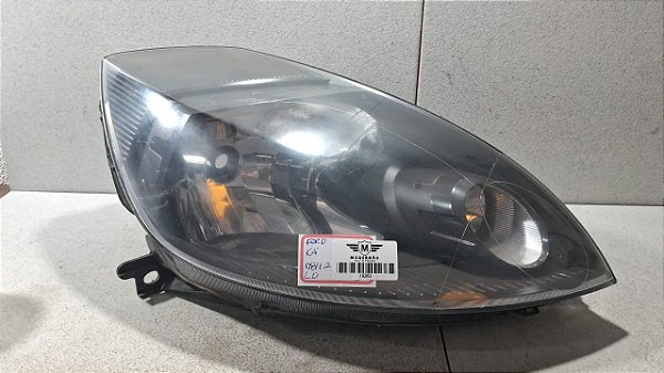 Farol Lado Direito Ford Ka 2008 a 2012(Máscara Negra)